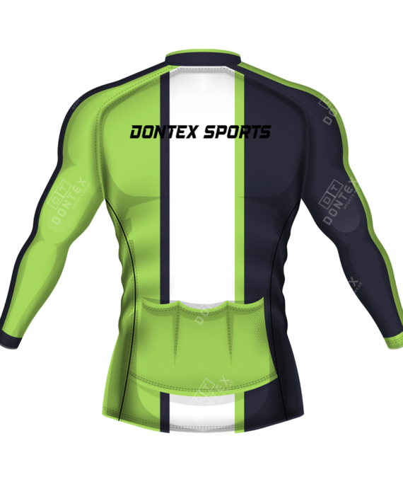 Tri Color Long Sleeve Winter Cycling Jacket