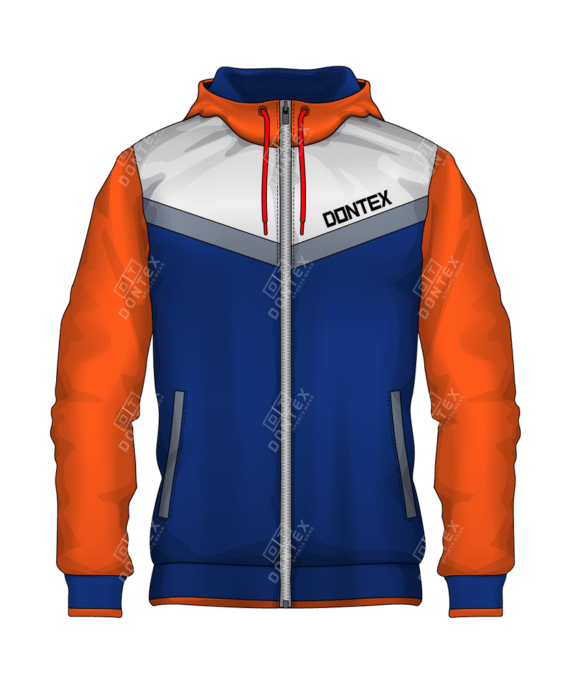 Full Zip Up Kangaroo Fleece Hoodie
