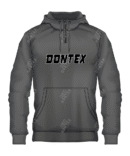 gray In Color Kangaroo Pocket Fleece Hoodie