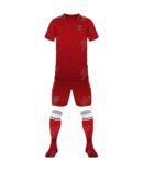 New Red Design Wit Modifying Color & Design Soccer Kit