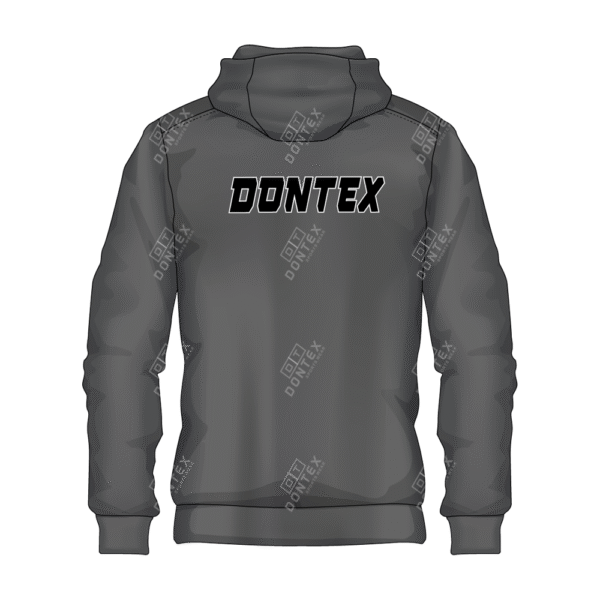 gray In Color Kangaroo Pocket Fleece Hoodie
