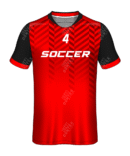 Black & Red Soccer Jersey