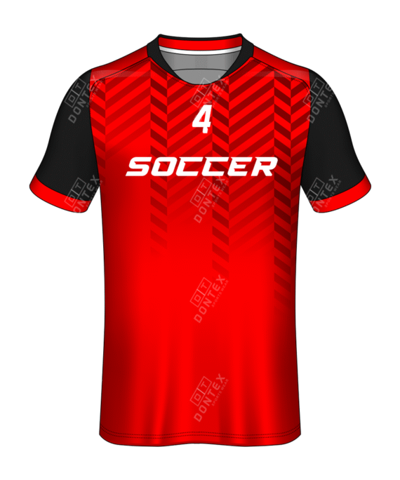 Black & Red Soccer Jersey