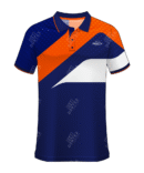 Tri Color Printed Polo Shirt