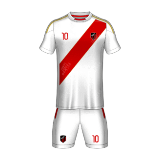 Dontex Scarlet-Sash Pro-Athletic Premier Sublimated Soccer Uniform