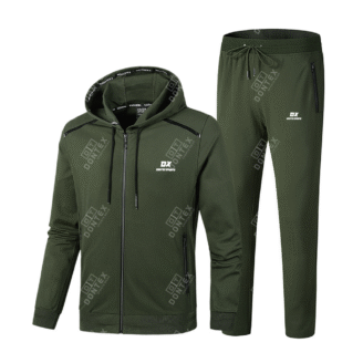 Dontex Olive-Prime Technical Full-Zip Hooded Tracksuit