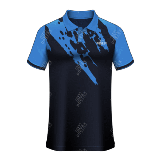 Dontex 2 Button Short Sleeve Sublimated Pique Cotton Polo Shirt