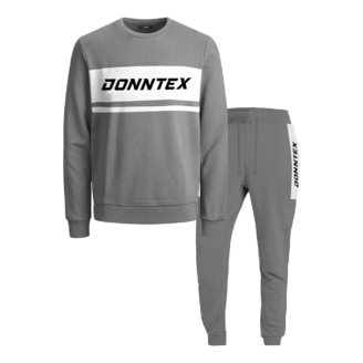 Dontex Slate-Apex Crew-Neck Performance Tracksuit