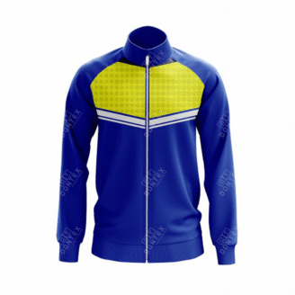 Blue Dot-Matrix Running Wear Track Jacket | Dontex Sportswear Elite