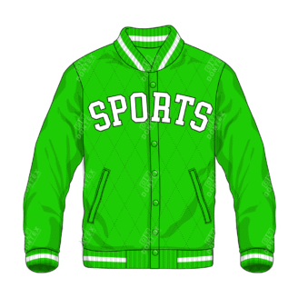 Dontex Verdant-Pulse Legacy Varsity Jacket