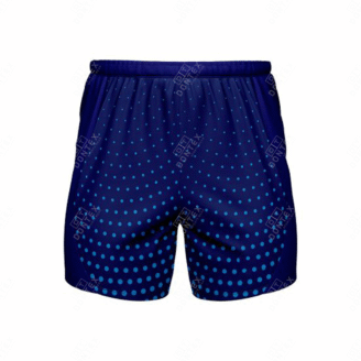 Men’s Performance Running Shorts – Blue Dotted Gradient